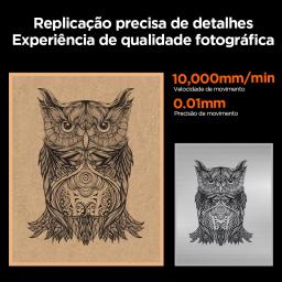 Máquina de corte e gravação a laser ACMER P1 10W escultura em metal madeira acrílico gravador a laser para entusiastas artesanais suporte WIFI - Image 2