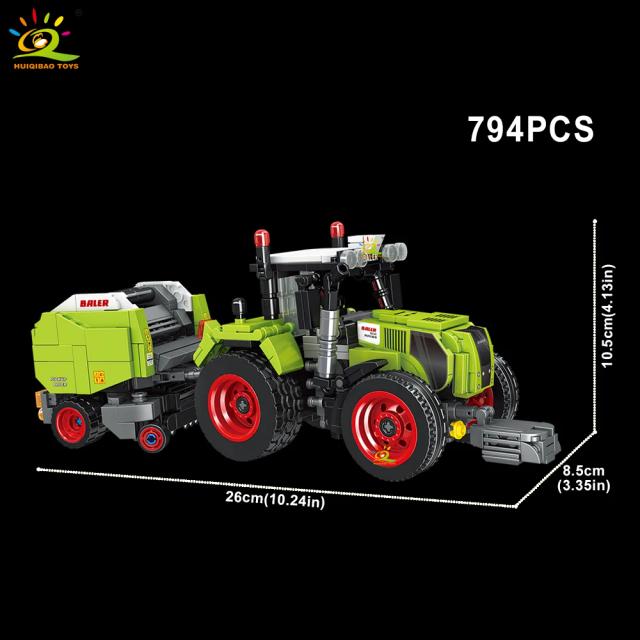 Huiqibao HQB01-06 Bloco de Construção Caminhão Agricultor 468 Peças