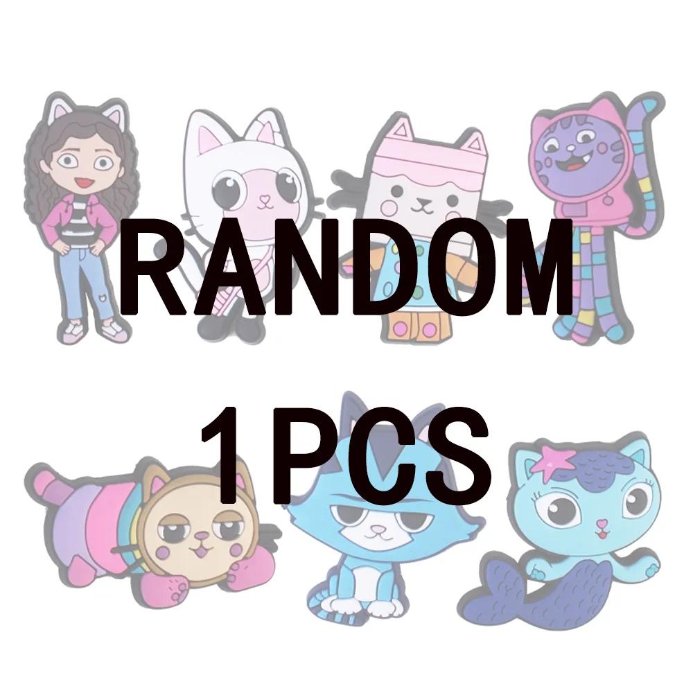 Gabby casa de bonecas sapato encantos fivela jardim sapato decoração sandálias anime dos desenhos animados chinelos acessórios meninos meninas presentes - Image 1