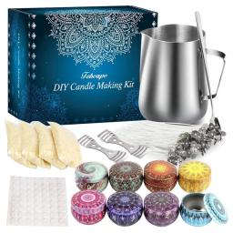 1 Conjunto Vela Fazendo Kit Vaso Derramando Pavios Adesivo DIY Vela Fixador Artesanato Ferramentas DIY Handmade Vela Conjunto Com Suporte De Núcleo De Algodão - Image 1