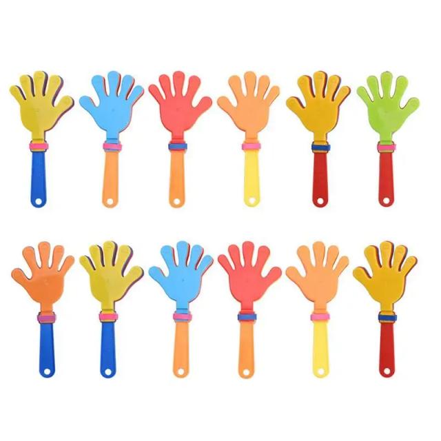 Noisemaker Hand Clappers: Brinquedos Divertidos para Crianças, Acessórios para Festas e Concertos - Kit com 24 Peças