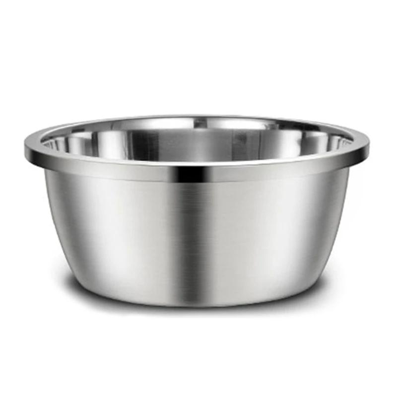 Tigela aço inoxidável para cães 448B Tigelas água para alimentos metal estável capacidade - Image 1