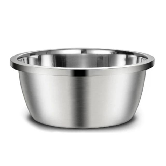 Tigela de Aço Inoxidável 448B para Cães: Estável e Ideal para Água e Alimentos