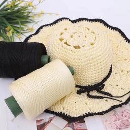 Fio de cânhamo de gelo leve, fio oco grosso, linha de seda de gelo, tecido artesanal, bolsa de crochê, almofada, verão, chapéu de sol fresco - Image 6