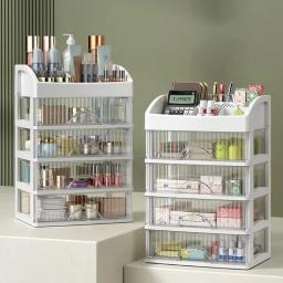 Caixa de armazenamento de cosméticos de mesa multi camada cosméticos armário de armazenamento de jóias tipo gaveta grande capacidade casos de exibição de cosméticos - Image 3