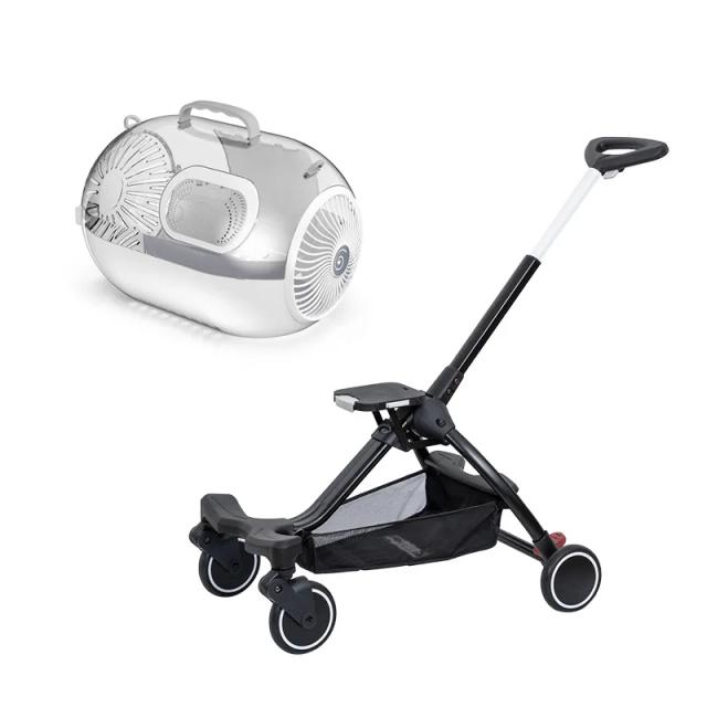 Carrinho Dobrável Portátil para Pet, Transparente e Respirável, Ideal para Transporte de Gatos