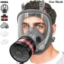 Máscara Respiradora Facial Completa, Filtro de Gás, Vasilha para Gás Industrial, Química, Polimento, Soldagem, Pulverização, 40 mm - Image 1