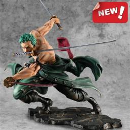 Roronoa Zoro Três Lâminas Figura Anime, Estátua de Manga Sa-máximo, Coleção Action Figure, Modelo de Brinquedo para Criança, 1 PC, 10cm, Em Stock - Image 4