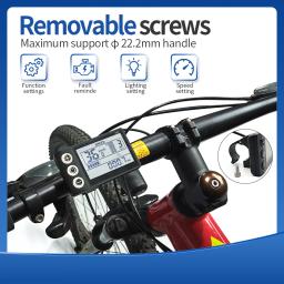 Kit de conversão de bicicletas elétricas com display LCD, Hub Motor, Controlador E-Bike, S866, Compatível, 250W, 350W, 500W - Image 5
