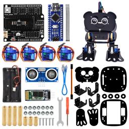 LAFVIN-Programável Dança Robot Kit, DIY 4-DOF Panda Robot Kit, Arduino Nano Brinquedo Eletrônico, Suporte Android App Controle - Image 1
