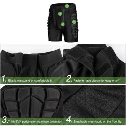 Tomshoo-Shorts acolchoados protetores para homens e mulheres, armadura, seguro, snowboard, patinação, esqui, passeio - Image 4