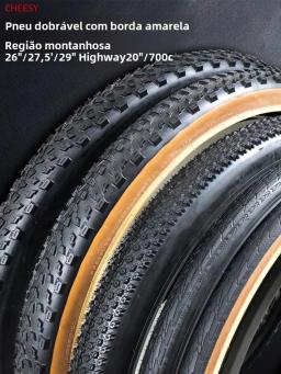 Tanke mtb bicicleta jiluer dobrável pneu de cascalho preto/amarelo 60tpi estrada bicicleta pneu 26x2.25/27.5x2.1/2.2/29x2.2/700x25c/20x1.35 - Image 2