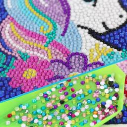 Novo diy kits de mosaico carft diamante artes e ofícios para crianças brilhantes 5d kits de pintura diamante para crianças até 5 simrs velhos - Image 4