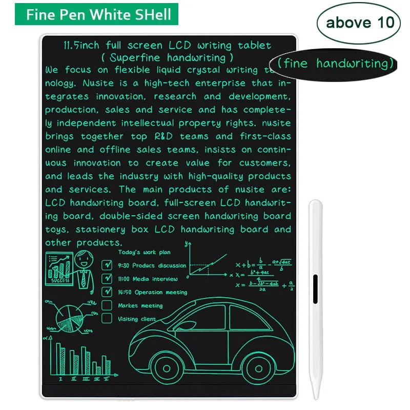 11.5 polegadas tela cheia superfina escrita lcd tablet prancheta de desenho eletrônico crianças graffiti pintura memo aprender almofadas - Image 1