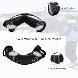 Óculos de esqui MAXJULI - Óculos de proteção para esportes de neve compatíveis com capacete para idade 0-4 Proteção UV400 4301 - Image 5