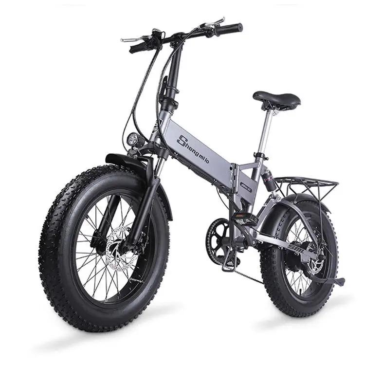 Bicicleta dobrável elétrica para adultos, assistência de alta potência, estrutura de liga de alumínio, freio a disco, e-bike - Image 1