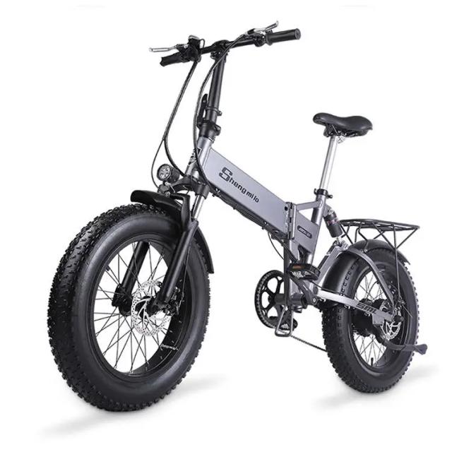 Bicicleta Dobrável Elétrica MX21 Liga Alumínio Alta Potência 26 Polegadas
