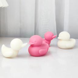 Moldes De Vela De Silicone De Pato De Natação 3D Bonito Sabão De Pato Gesso Artesanato De Resina Molde De Cimento Bolo De Chocolate Animal DIY Ferramenta De Cozimento - Image 3