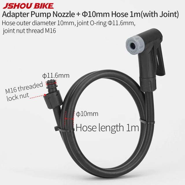 JSHOU Adaptador de Bico de Bomba AV/FV para Mangueira de Bicicleta 8mm/10mm