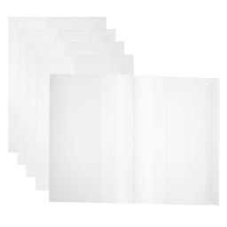 Capa Transparente para Livro Didático, O Caderno, Protetora, Reutilizável, Proteção, Quadrinhos PP, Suave, 5 Pcs - Image 1