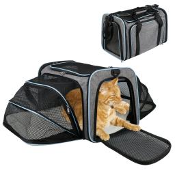 Bolsa portátil para cães e gatos, Saco de transporte expansível, Saco de viagem dobrável, Pet Supplies respirável - Image 1