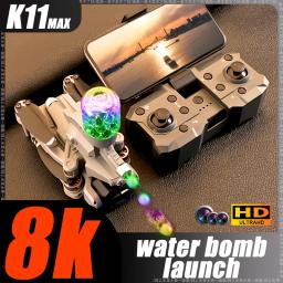 Aeronaves FPV e lançador de paintball Drone com câmera profissional 8K, motor sem escova, câmera HD de três câmeras, brinquedo de controle remoto - Image 1