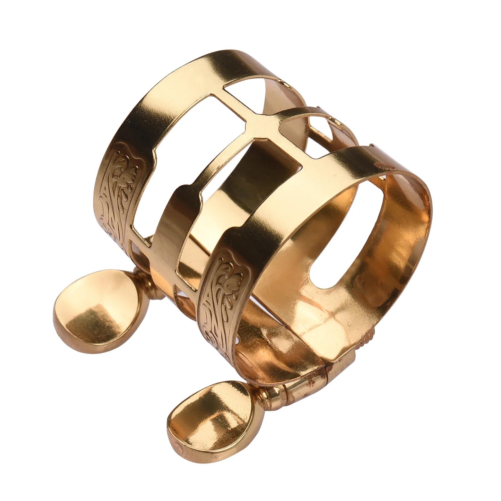 Sax durável ligadura para saxofone Alto, ajuste duplo parafuso, cap saxofone compacto, sax acessórios - Image 1
