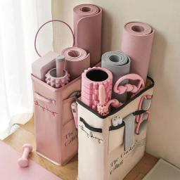 Casa Yoga Mat Storage Bag, grande capacidade Multi-bolso Fitness produtos Organizer, equipamentos esportivos cesta - Image 2