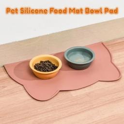 Tapete antiderrapante de silicone para animais de estimação, esteiras à prova de vazamento, almofada para cães e gatos, alimentador de gatos, acessórios para animais - Image 1