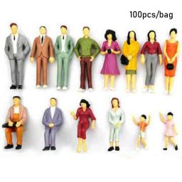 Trem Cenário Modelo de Personagem, Pessoas Figuras, Construção, Material ABS, DIY, Passageiros, 1:100, 1:150, 1:75, Escala 1:50 - Image 3