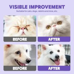 Toalhetes para os olhos para cães gatos que controlam manchas lágrimas olhos para animais estimação seguros para os - Image 3