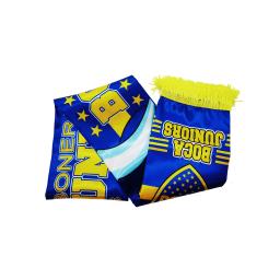 Bandeira de seda para fãs de futebol, impressão lateral dupla, boca, juniores, lenço de cetim, futebol, 15x150cm - Image 2