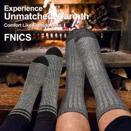 3 pares de meias masculinas e femininas de lã merino, meias térmicas e quentes espessadas para trabalho de inverno, caminhadas ao ar livre, corrida, esportes grandes - Image 5