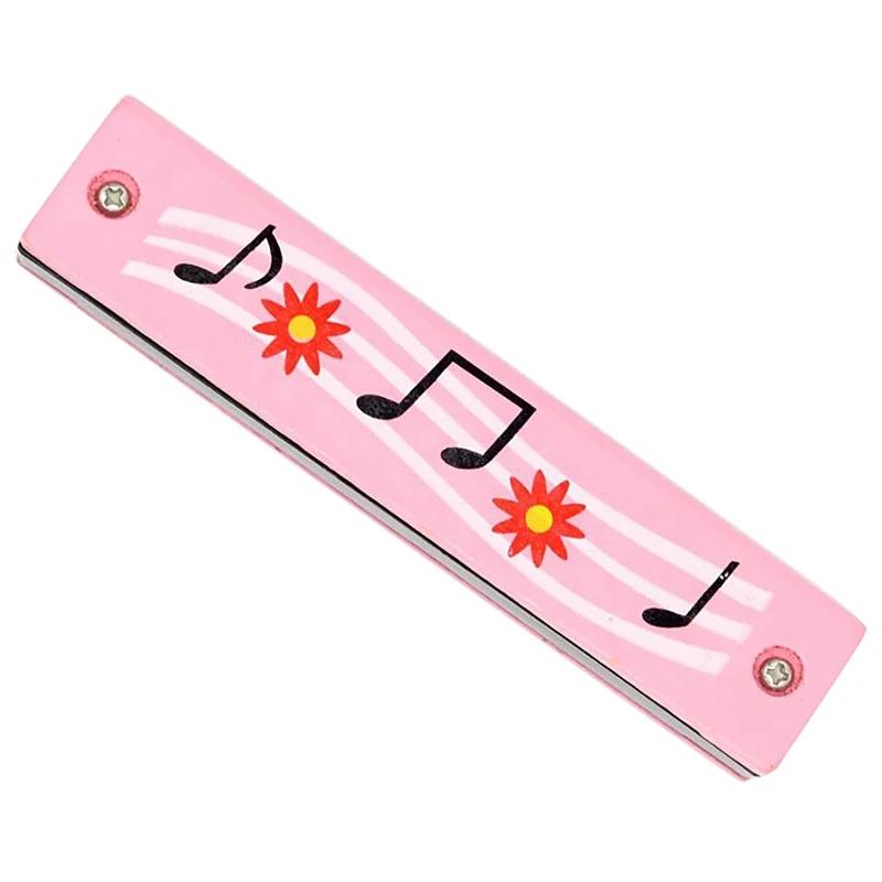 2x gaita de madeira para crianças instrumentos musicais 16 buracos dupla fileira sopro dos desenhos animados woodwind boca gaita estilo 4 - Image 1