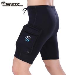 SLINX-Neoprene Wetsuit Tech Shorts, Snorkeling, Equipamento de Mergulho, Troncos de Surf, Calças Submersíveis Pretas, 3mm - Image 2