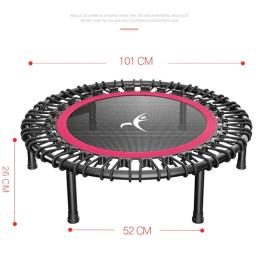 40 "trampolim de fitness silencioso mini com alça ajustável comprimento adultos crianças indoor ginásio bungee rebounder salto trainer treino - Image 4