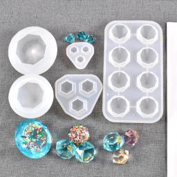 DIY Diamante Pingente Silicone Mold Keychain Jóias Artesanato Fazendo Mold Diamantes Epoxy Resin Mould - Image 2