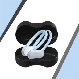 Clipe nasal de natação de silicone para esportes aquáticos, plugue nasal antisufocante, impermeável, anti-ruído, surf, mergulho, acessórios de piscina ao ar livre - Image 2
