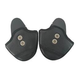 PU couro motocicleta capacete Earmuffs, proteção auricular durável, prático, 2pcs - Image 6