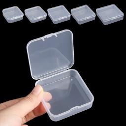 Caixa de armazenamento plástico transparente pequena para jóias, contas recipiente, ferramentas de pesca, utensílios domésticos, organizador sundries - Image 3