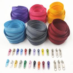 Long Nylon Zíperes Rolls, Slider Zipper, Acessórios De Costura, Alfaiate, 2 m, 3 m, 5 m, 10 m, 2 Pcs, 4 Pcs, 6 Pcs, 10 Pcs, 20 Pcs - Image 1