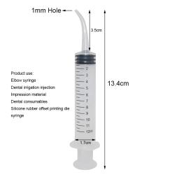 Seringa de cotovelo para alimentação de pássaros, 3 peças, alimentador de medicamentos para amamentação, 12ml, seringa de plástico sem agulha, alimentação de pombos - Image 5