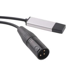 Adaptador de Interface USB para DMX, 3Pin, XLR, RS485, Cabo Conversor, Software de Suporte, Freestyler, Controlador DMX, Lightkey, Soundswitch, QLC - Image 1