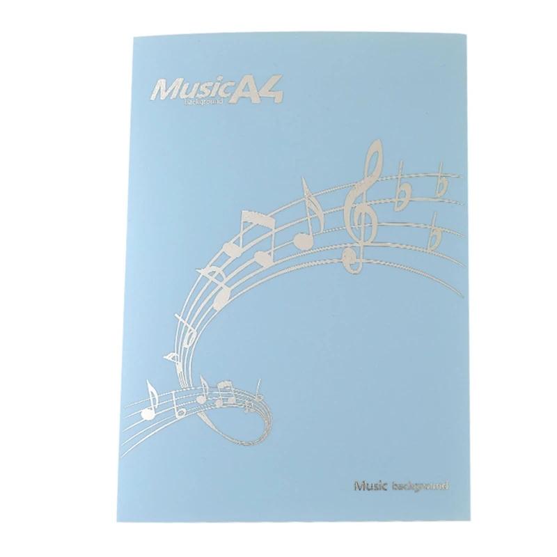 Pasta música prática, pasta partituras, acessórios para músico, 4 páginas, expansão l21d - Image 1