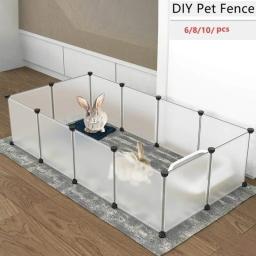 Combined Foldable Pet Cage, Yard Fence para cão, gato, gatinho, coelho, cobaia, coelho, ouriços Playpen, DIY, pequeno Pet - Image 1