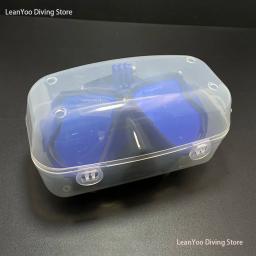Silicone Espelhado Máscara de Natação com Câmera Mount para GoPro Adulto, Confortável Scuba Diving Goggles Pack, Clear Box - Image 5