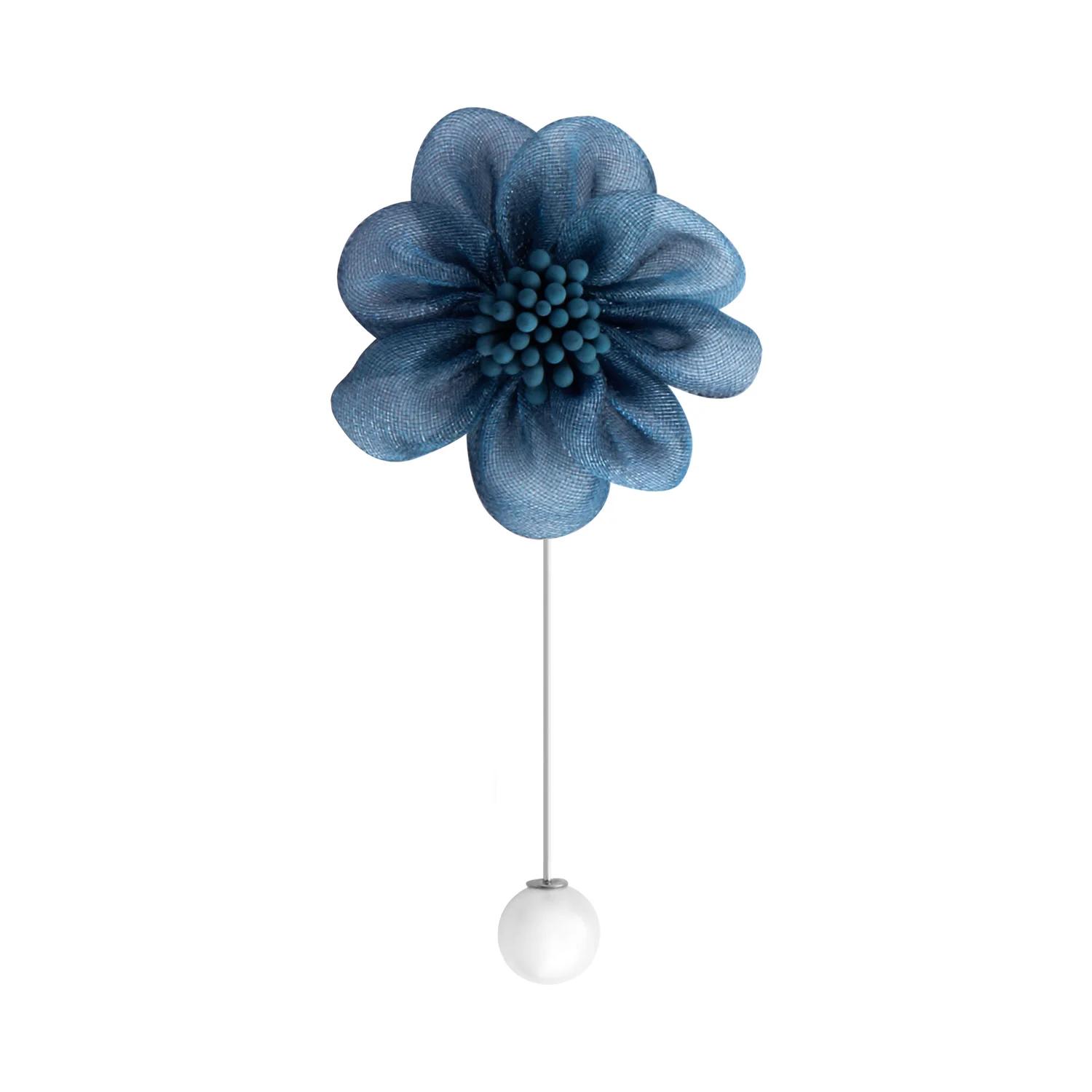Alfinetes de lapela de casamento para homens e mulheres, broche floral, broches de pérolas, rosa feito à mão, moda coreana, 4 cores, cavalheiros - Image 1