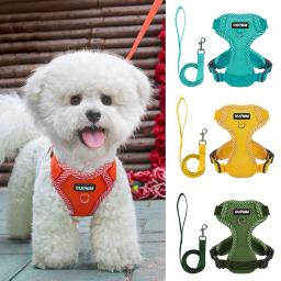Coleiras Peito Reflexivas Ajustáveis para Animais de Estimação, Coleiras para Cães Pequenos, Reflexivo, Caminhada ao Ar Livre, Acessórios para Animais de Estimação, Coleiras para Cães - Image 2