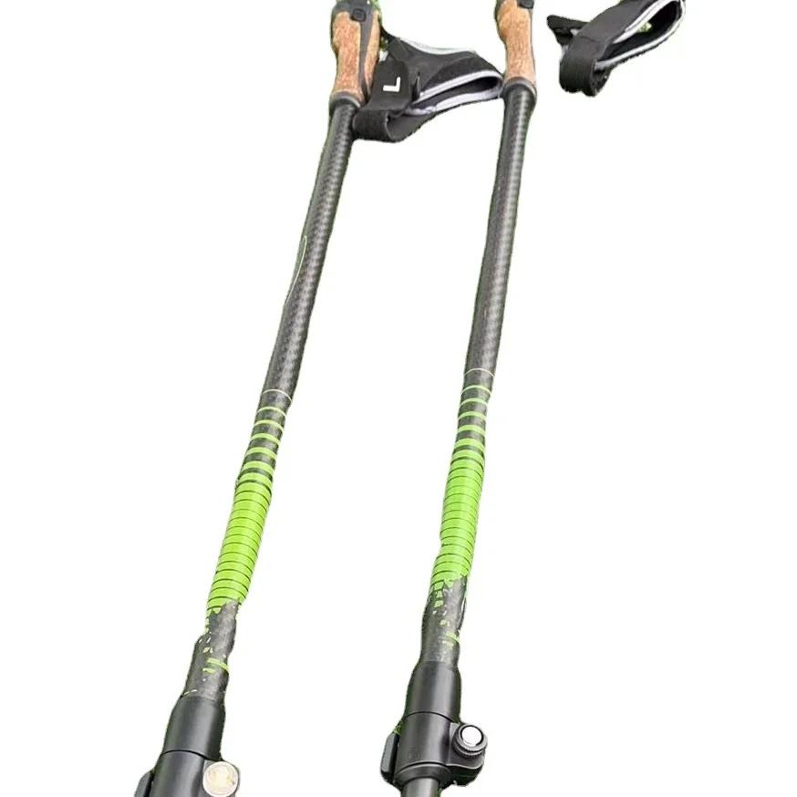 Pólos de esqui nórdico com alça, Carbon Nordic Walking Stick, Venda quente, Fornecimento de fábrica - Image 1