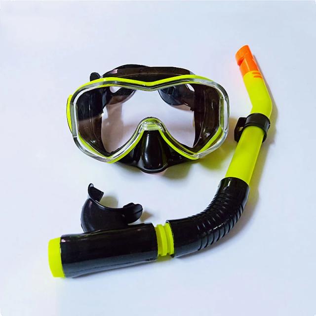 Conjunto de Snorkel Profissional com Máscara Facial Completa e Óculos de Mergulho Seco para Adultos